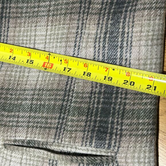 Equestrian Blazer Womens Size L Plaid Fall Preppy Money Brown Classic Vintage - Picture 6 of 10